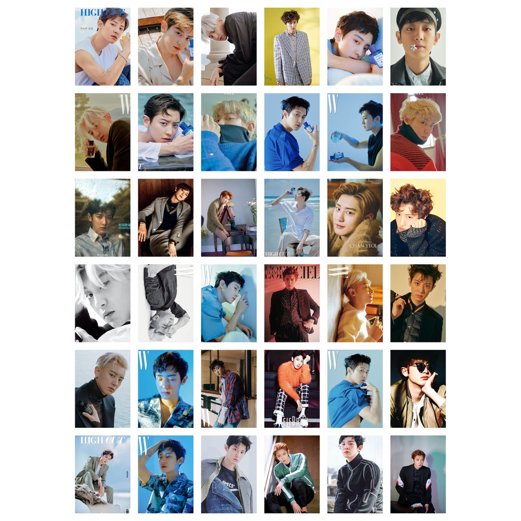 Lomo card 54 ảnh thành viên EXO - CHANYEOL MAGAZINE