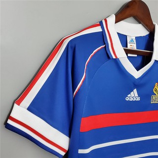 1998 Pháp Home Retro Classics Bóng đá Jersey Bóng đá