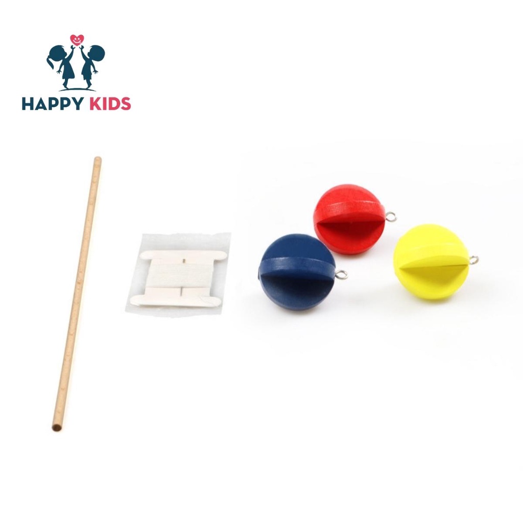 Đồ chơi chuyển động - khối cầu đơn sắc - giáo cụ montessori phát triển thị giác cho em sơ sinh, trẻ nằm ngửa