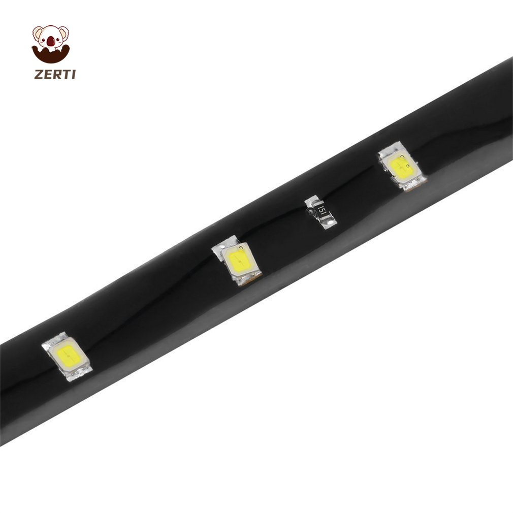 Dây Đèn Led 15 Bóng Linh Hoạt 30Cm 12V Chống Nước Trang Trí Xe Hơi/Xe Máy
