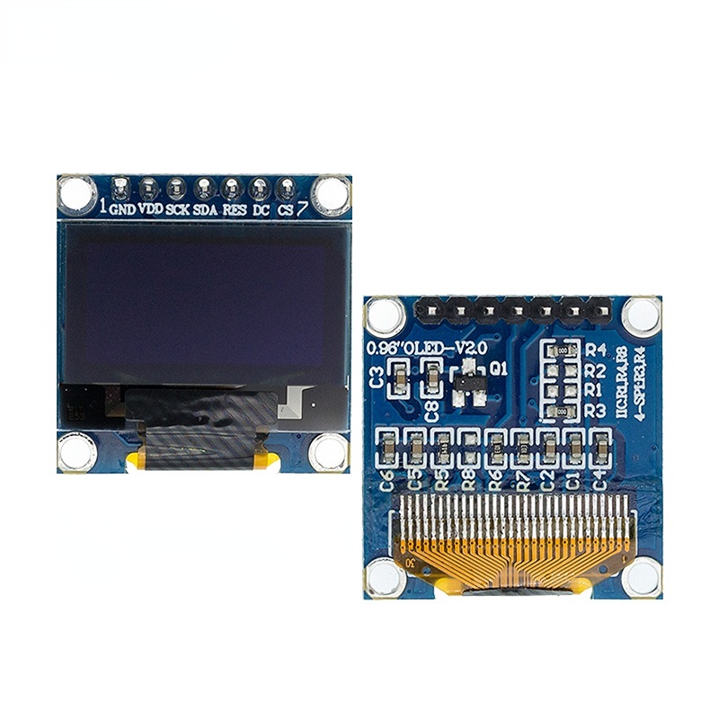 Bảng mạch màn hình LCD OLED SSD1306 12864 0.96 inch IIC SPI 7/4 chấu nhiều màu sắc cho Arduino