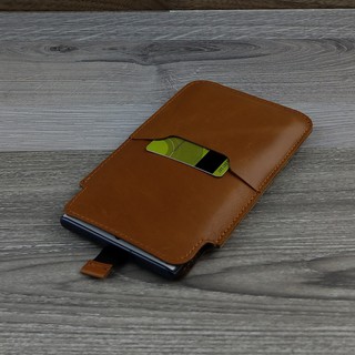 Bao da dây rút iphone 11 da bò