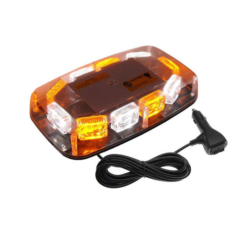 LED Strobe Light Bar Amber Lens Warning Hazard Flashing Lights [PQV]