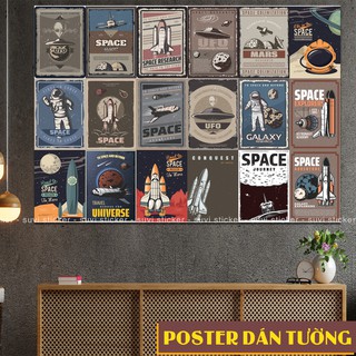 Decal Poster dán tường Galaxy trang trí quán cà phê, trà sữa, nhà ở. MSP:PT-05