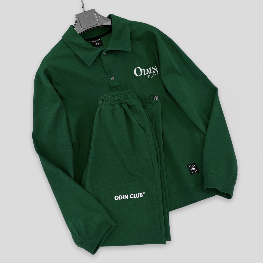 Set Bộ Polo ODIN CLUB Aut, Bộ đồ nỉ oversize nam nữ, Local Brand ODIN CLUB