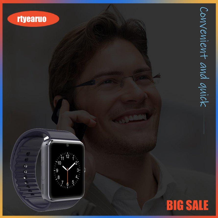 【199k0207】Smart Watch Men GT08 With Touch Screen Big Battery Support TF Sim Card