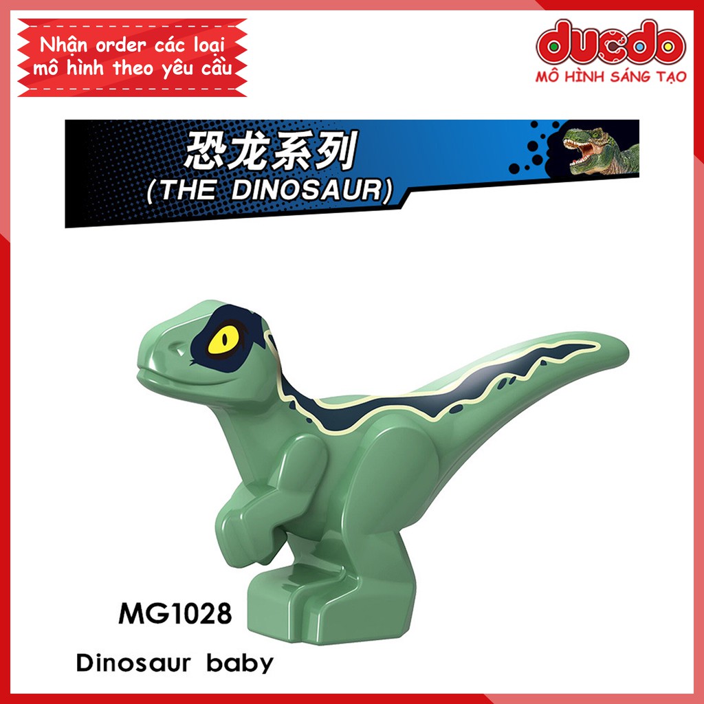 Minifigues Khủng long baby mini DINOSAUR Jurassic World - Đồ chơi Lắp ghép Xếp hình Mini