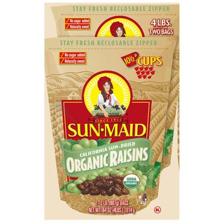 [HỘP 2 BỊCH]NHO KHÔ HỮU CƠ SUNMAID ORGANIC RAISINS 907G