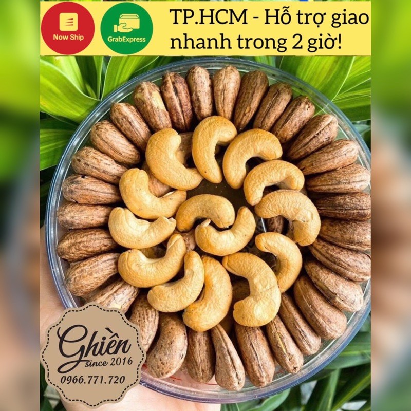 ĐIỀU LỤA NGUYÊN HẠT RANG MUỐI RẤT NGON LOẠI 500Gr - Đồ ăn vặt tphcm