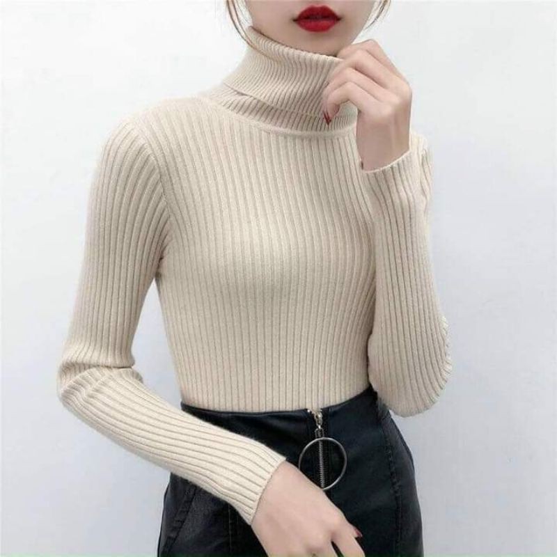 Áo Len Tăm Cổ Lọ Siêu Ấm Siêu Xinh