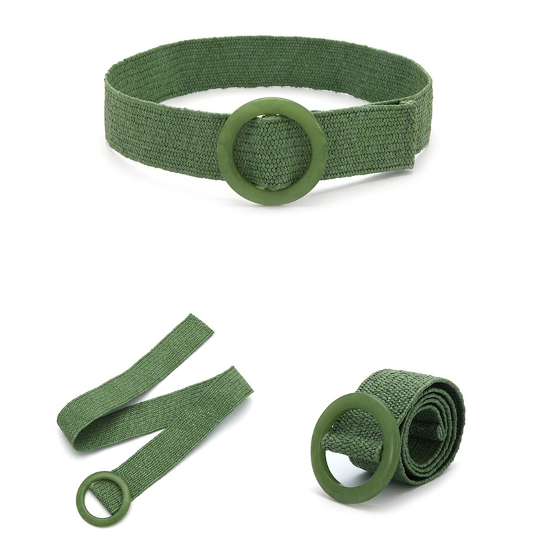 Dây Thắt Lưng Bện Rơm Bản Rộng Nhiều Màu Sắc Phong Cách Bohemian Cổ Điển Thời Trang Cho Nữ