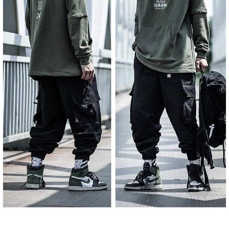 Quần jogger kaki túi hộp phong cách hip hop cỡ lớn S-7XL 140KG cho nam | BigBuy360 - bigbuy360.vn