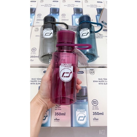 Bình Nước cao cấp Inochi Kita Slim 350ml logo Scoot And Ride