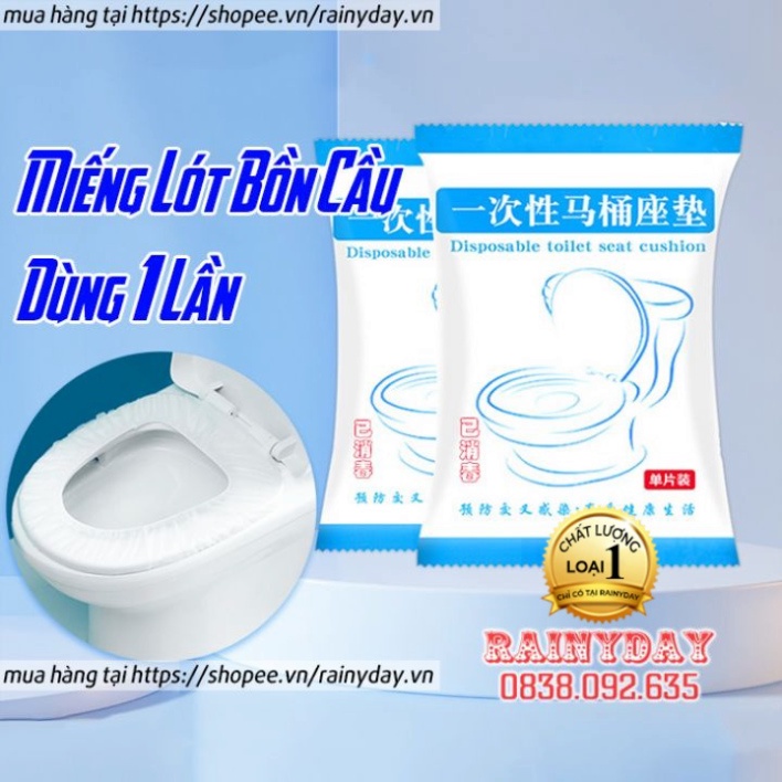 Miếng lót bồn cầu dùng 1 lần, giấy lót bồn cầu chống lạnh mùa đông khi đi du lịch nơi, công cộng