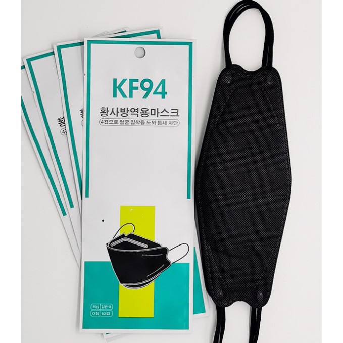 Khẩu Trang Hàn Quốc KF94 Chống Bụi Mịn - Gói Lẻ túi riêng 1 Cái