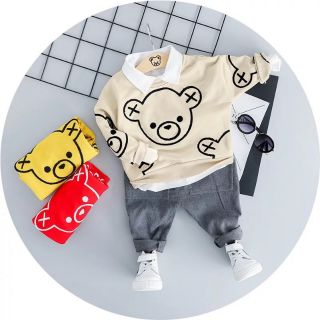 Bộ Dài Tay Đông Xuân Cho Bé Trai Từ 6-17kg Hàng Quảng Châu Chất Đẹp
