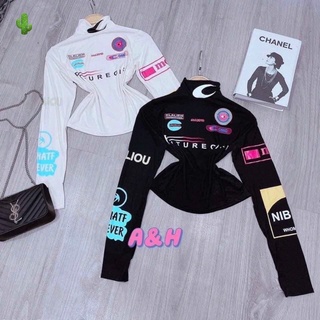 Áo thun cổ lọ hoạ tiết 3D độc đáo ⚡️⚡️⚡️⚡️⚡️Mã:PL97788