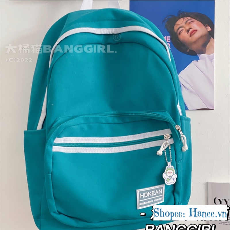 Balo Đi Học Nữ Basic Ulzzang Màu Pastel B09