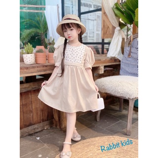 Váy Thu Đông Cho Bé 8-32kg💝FREESHIP💝 Rabbit Kids- Đầm Đi Học Bé Gái Chất Linen Bột Cao Cấp Mềm Mại