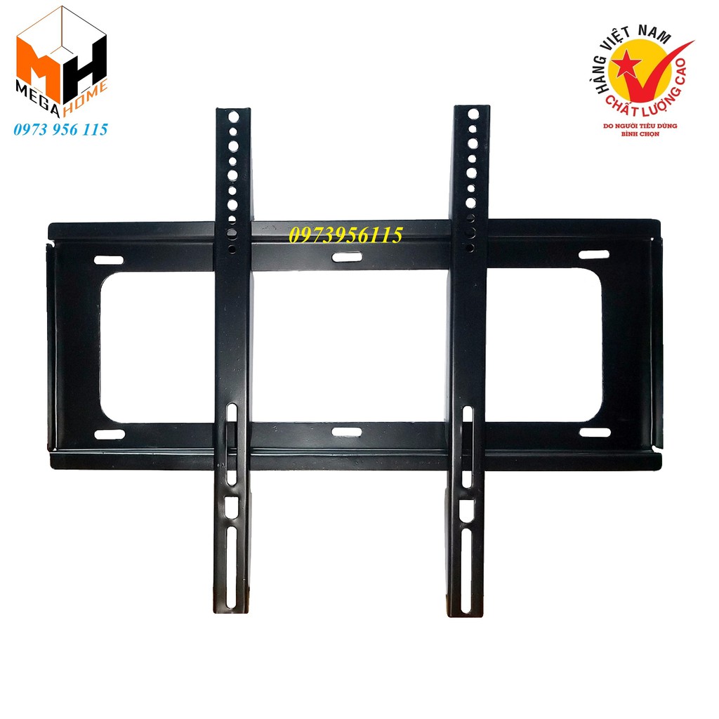 Giá treo tivi thẳng tường dày đẹp cho mọi hãng tivi từ 14inch-65inch đi kèm ốc vít