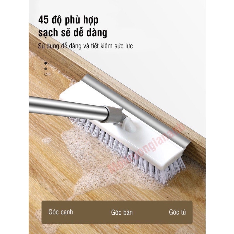 Chổi Chà Sàn Gạt Nước Nhà Tắm, Nhà Vệ Sinh 2 Mặt Thông Minh Siêu Sạch và Tiện Dụng