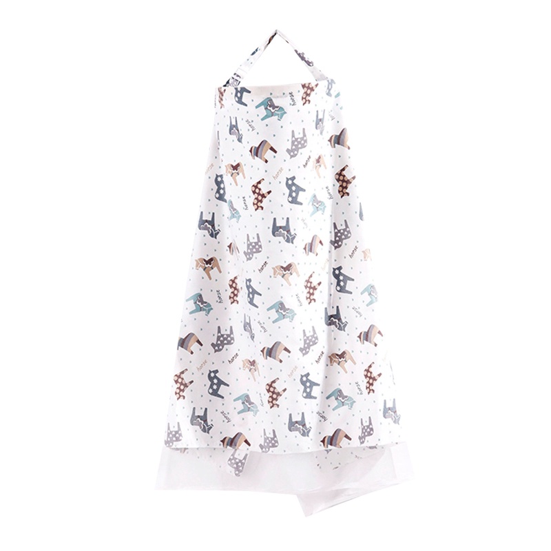 Áo Choàng Cotton Mềm Mại Cho Bé Uống Sữa Không Nhìn Xuyên Qua Mothe