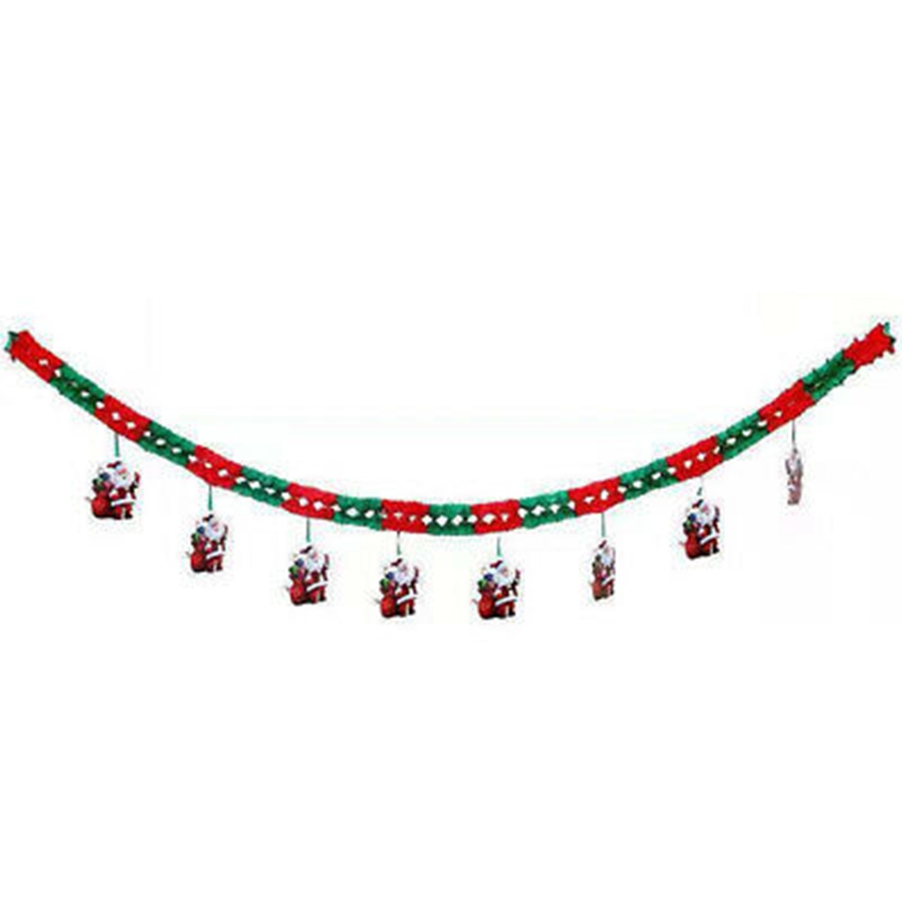 2023 Merry Christmas Banner Bunting Garland Hanging Flag XMAS Home Party Decor