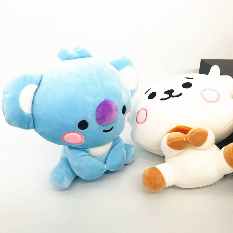 Lợn ngủ nhồi bông khổ 20cm KPOP BTS BT21 Plush toys Cute machine Doll For Children baby birthday new Year gift Anime Soft kids toys for girl birthday christmas gift  CHIMMY COOKY KOYA MANG RJ SHOOKY TATA