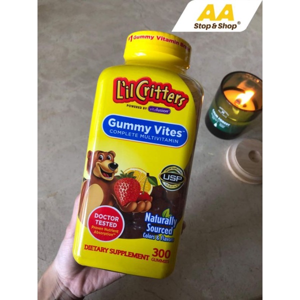 KẸO DẺO BỔ SUNG VITAMIN GẤU GUMMY BEAR L'IL CRITTERS