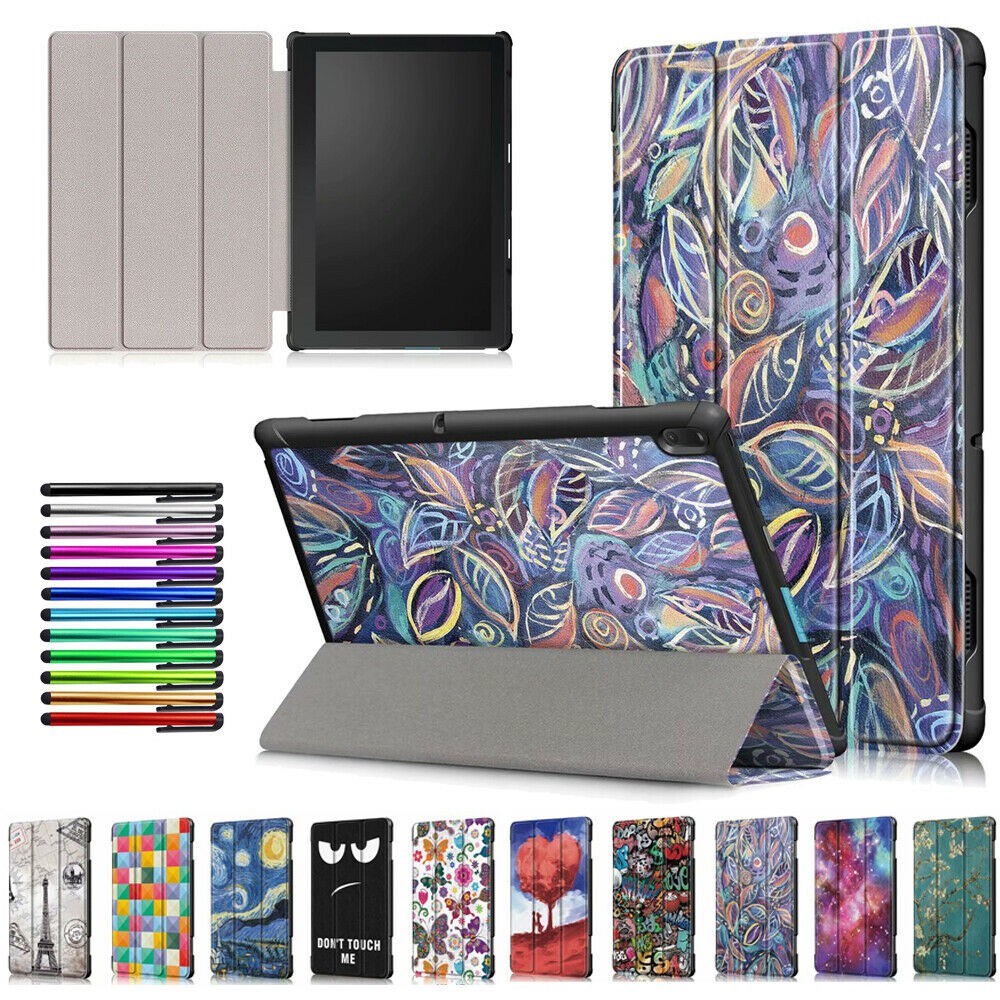 Bao da nắp gập in nhiều mẫu mã bảo vệ cho Lenovo Tab E10 TB-X104F 10.1" | BigBuy360 - bigbuy360.vn