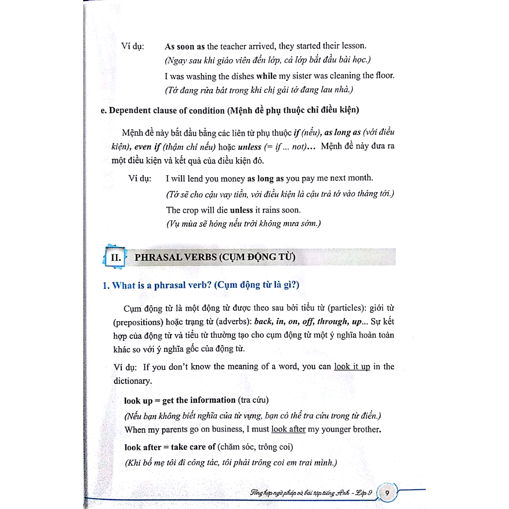 Sách - Tổng Hợp Ngữ Pháp Và Bài Tập Tiếng Anh - Lớp 9