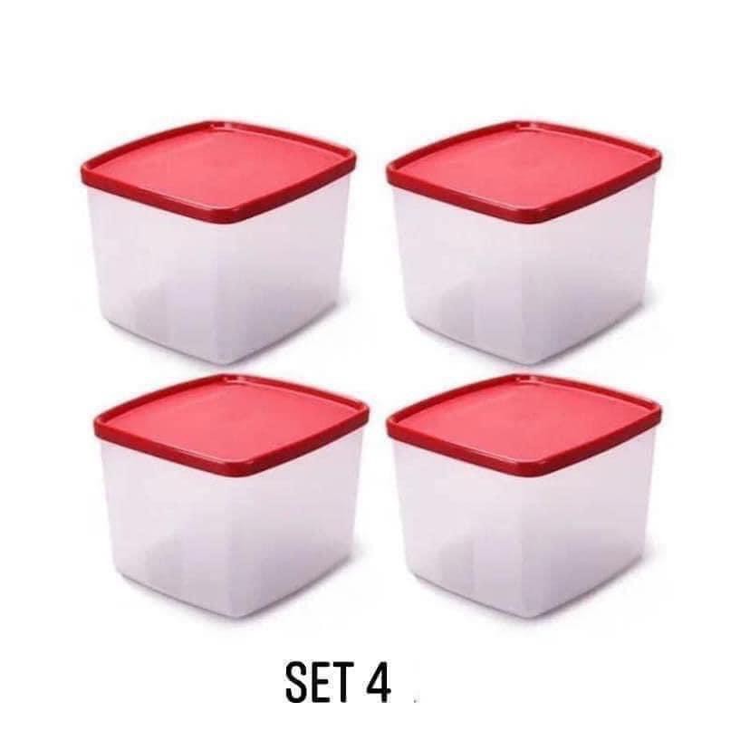 SET 4 HỘP TRỮ MÁT TUPPERWARE, HỘP 800ml (Hàng có sẵn)