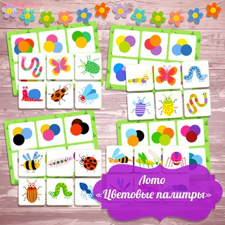 Học liệu montessori thông minh cho bé- bảng màu côn trùng