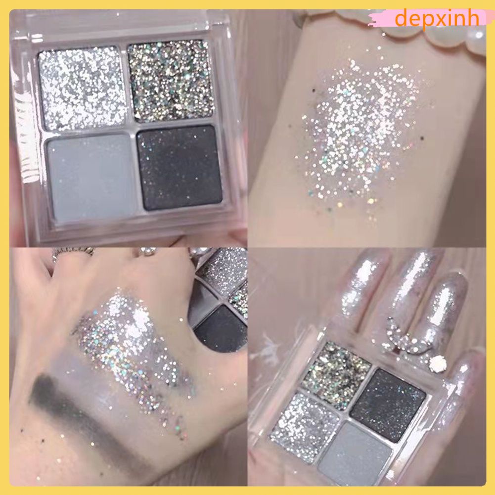 [Hàng mới về] Bảng phấn mắt 4 màu trang đIểm mắt khói Jaded tông cam đất cam đào