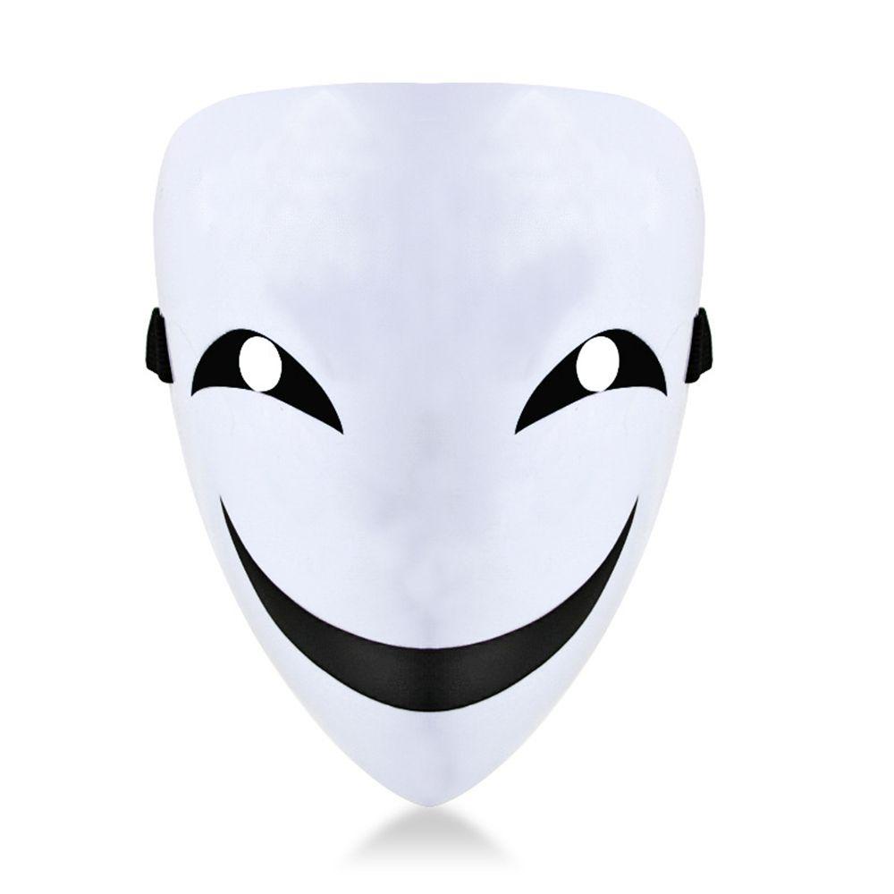 Mặt Nạ Hóa Trang Halloween Hình Mặt Cười Trắng Vui Nhộn Thời Trang