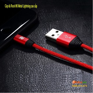 Cáp dù cổng lightning Rock M5 Metal Lightning cao cấp