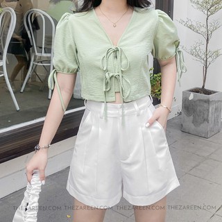 QUẦN SHORT XẾP LY BASIC ZAREEN SHO31 TRẮNG