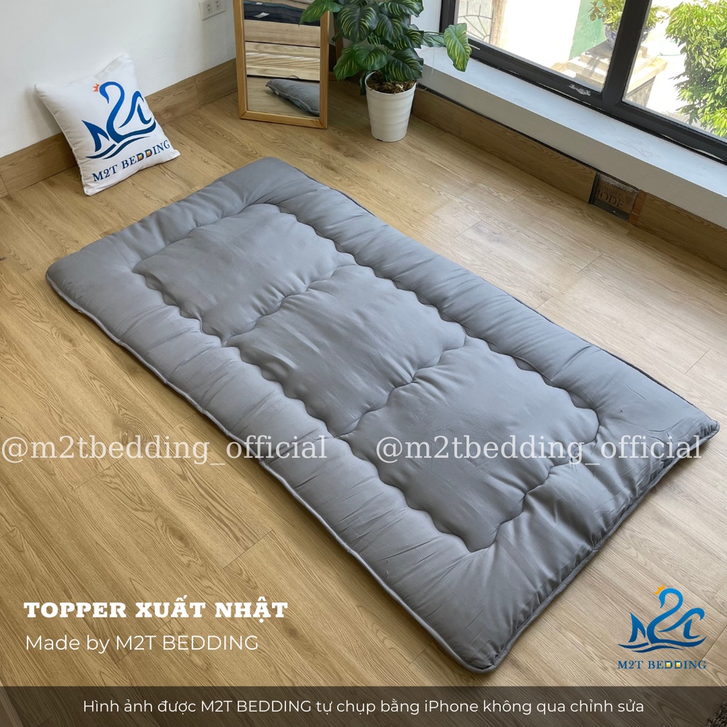 Nệm topper xuất Nhật M2T BEDDING dày mềm mịn đủ kích thước đệm gấp gọn ...
