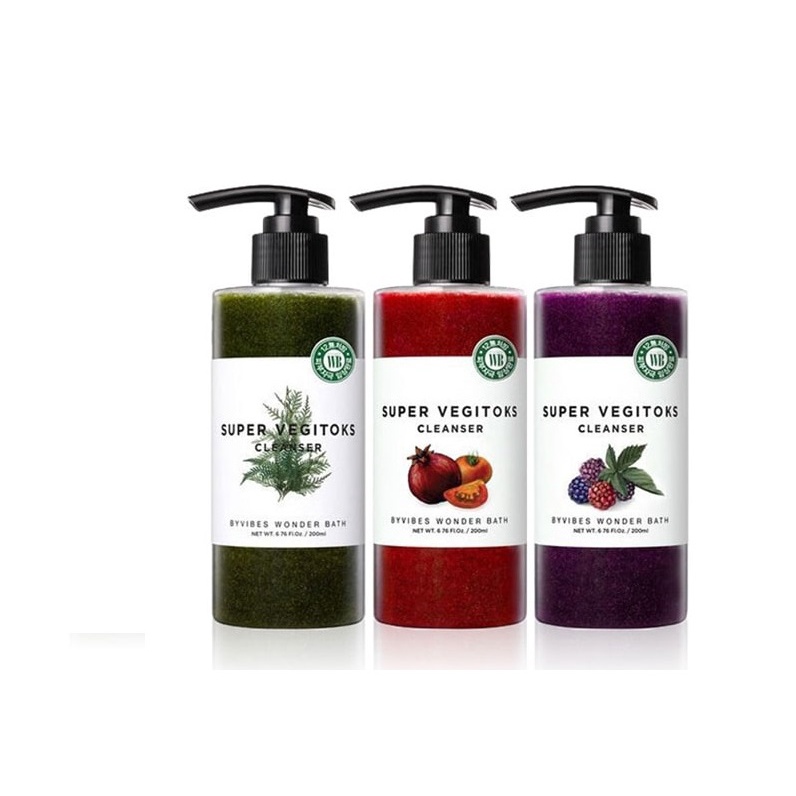 Sữa Rửa Mặt Rau Củ Thải Độc Super Vegitoks Cleanser Wonder Bath Hàn Quốc 300gr