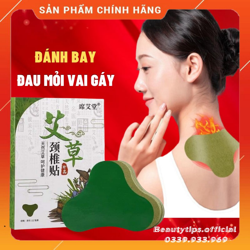 Miếng Dán Ngải Cứu Vai Gáy - Cao Dán Ngải Cứu - Giảm Đau Vai Gáy, Giảm Đau Xương Khớp