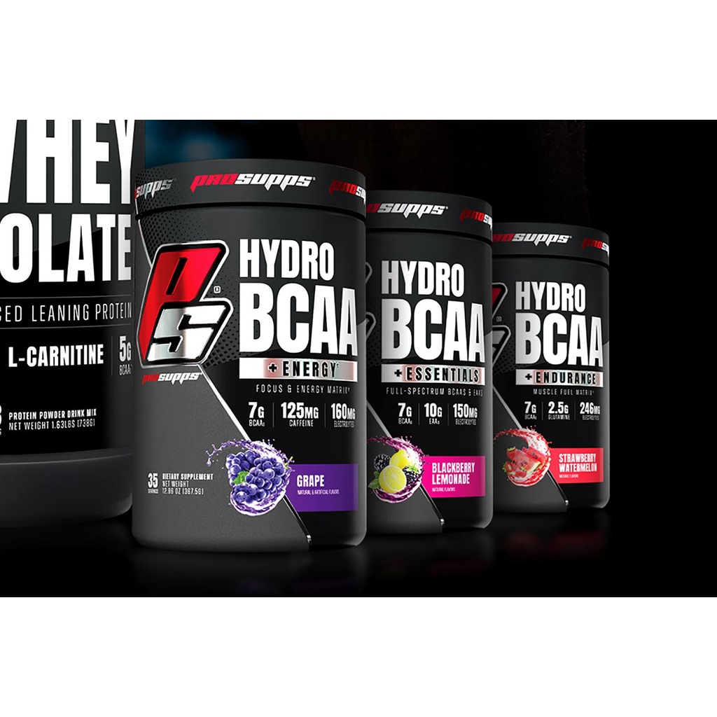 HYDRO BCAA Chống Dị Hóa Cơ Bắp Bcaa ProSupps Hydro Bcaa 90 Lần Dùng Tăng Cơ Dinh dưỡng Cơ Bắp - USA