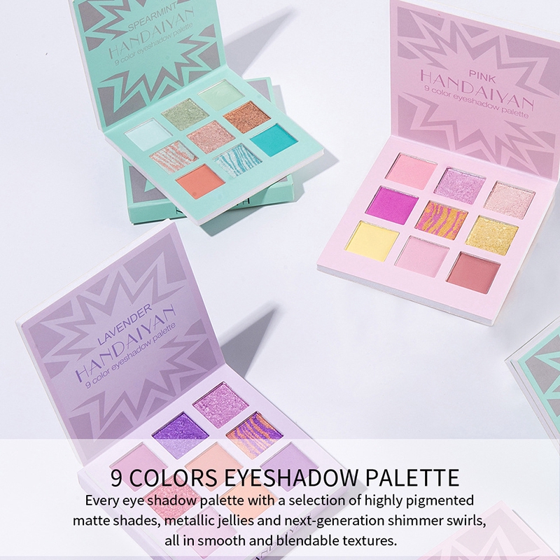(Hàng Mới Về) Bảng Phấn Mắt Handaiyan 9 Màu Tông Nhũ Và Lì Trang Điểm Thời Trang | BigBuy360 - bigbuy360.vn