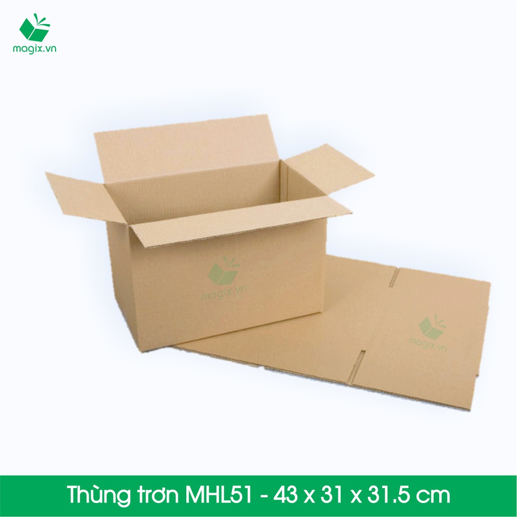 10 Thùng hộp carton - Mã MHL51 - Kích thước 43x31x31,5 (cm)