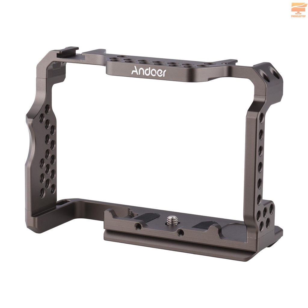 Andoer Aluminum Alloy Camera Cage Video Rig Replacement for Sony A7R III/ A7 II/ A7III