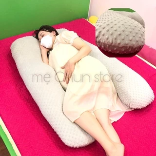 Gối bà bầu chữ U Massage cao cấp - Gối ôm đa chức năng - Mẹ Chun Store