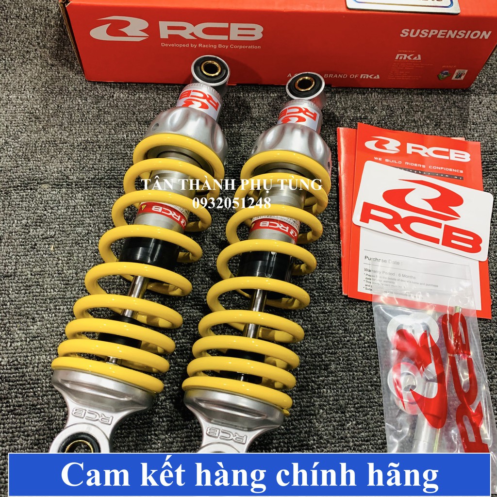 Phuộc RCB A2 gắn Sirius màu vàng chính hãng