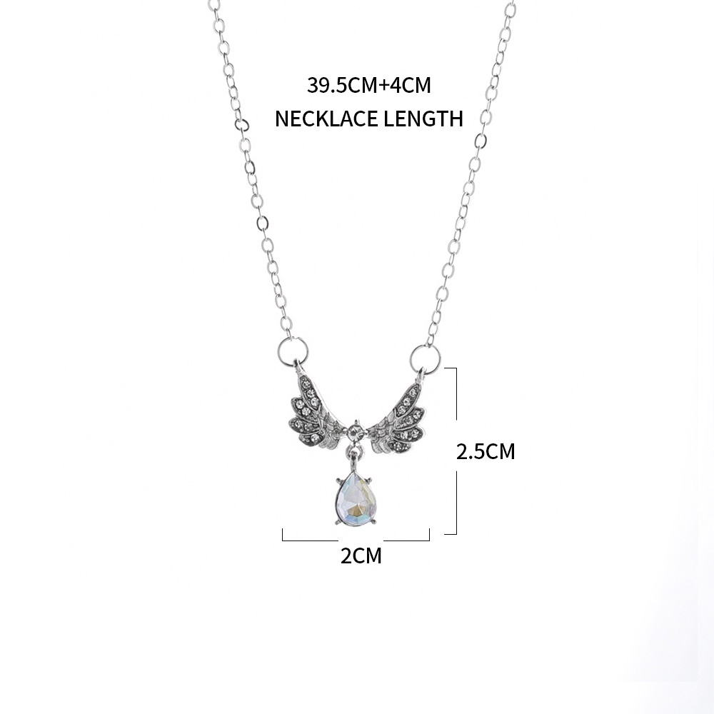 Vòng cổ Hình Cánh Thiên Thần Đính Đá Sang Trọng Cho Nữ