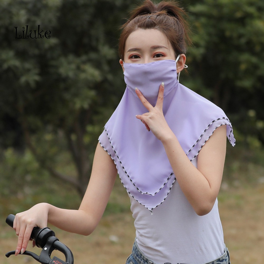 Khẩu Trang Chống Nắng Chống Bụi Thoáng Khí Dành Cho Nữ