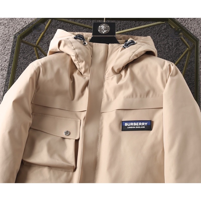 Áo khoác phao gió nam thương hiệu Burberry BBR cao cấp thiết kế đơn giản thời trang