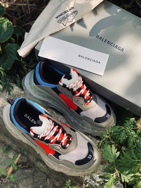 Giầy trip air xanh đỏ ( ảnh thật + full box)